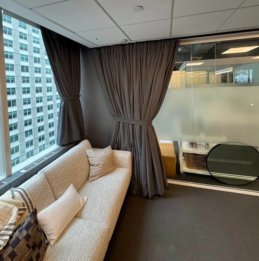 Dark Grey Acoustic Curtains