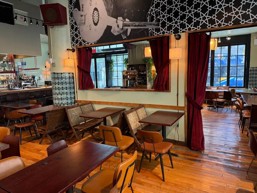 Red Velvet Acoustic Curtains for a Restaurant